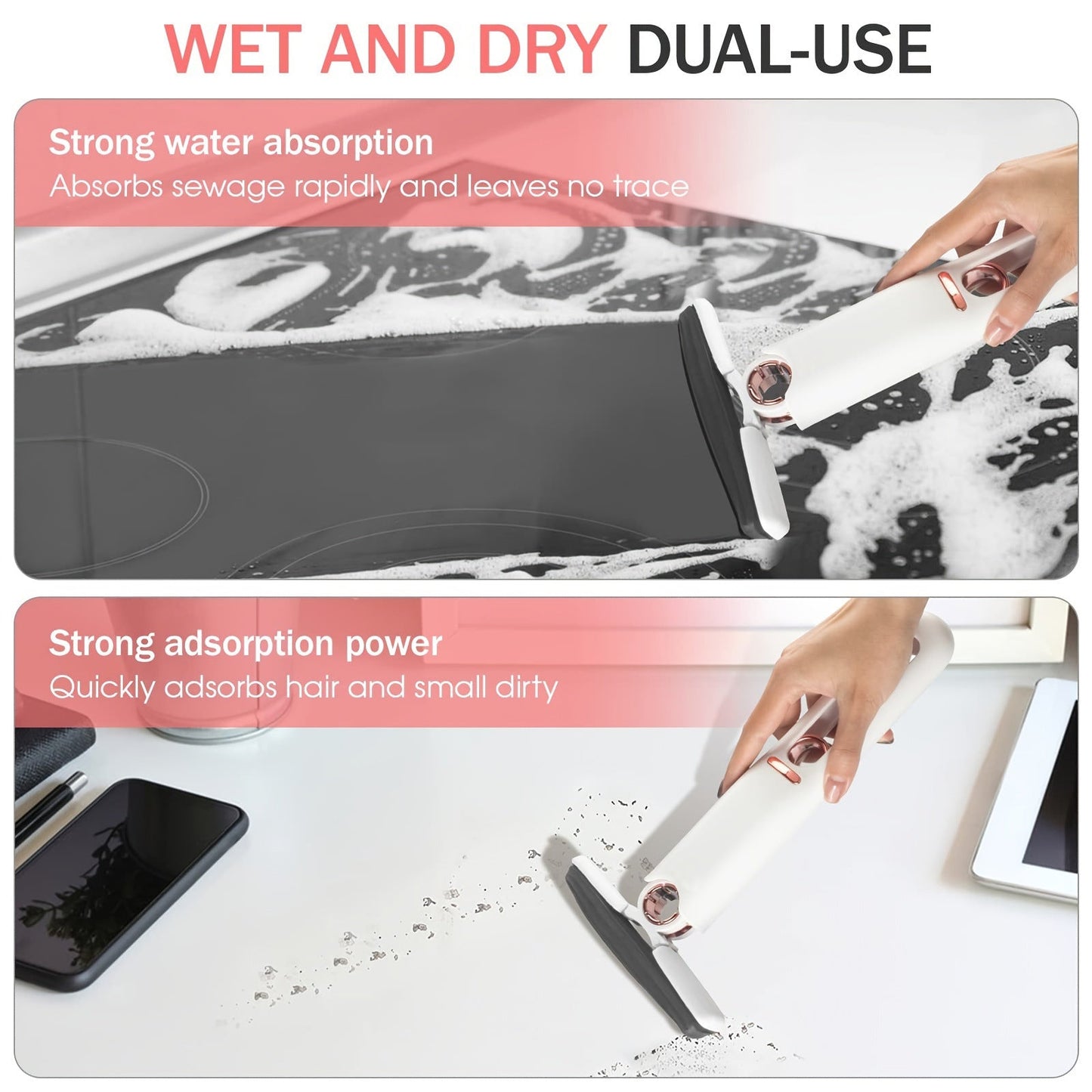 Portable Mini Mop for Kitchen & Shelf
