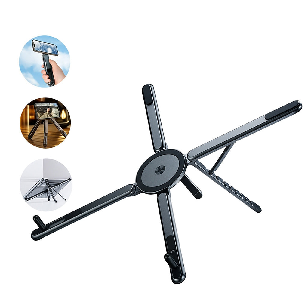 3-in-1 Magnetic Phone Holder Tripod, for Tablets/Phones