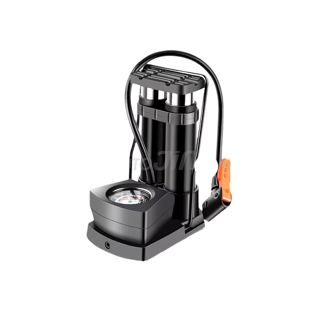 Manual Foot Air Pump with Meter For Bike, Car & Bicycle
