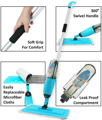 Spray Mop with Extendable Handle