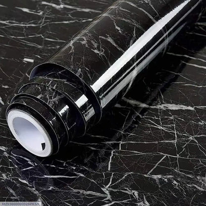 Premium Self-Adhesive Black Marble  Sheet – Heat & Oil Resistant