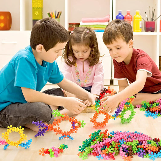 Colorful Flower Building Blocks for Kids