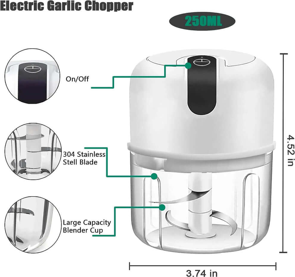 Rechargeable Mini Electric Vegetable Chopper / Slicer ✨