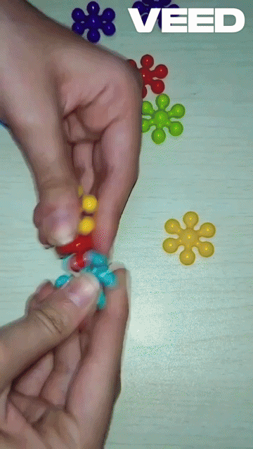 Colorful Flower Building Blocks for Kids