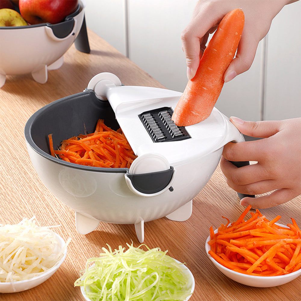 Multifunctional Vegetable Chopper with Drain Basket