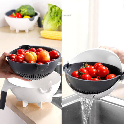 Multifunctional Vegetable Chopper with Drain Basket