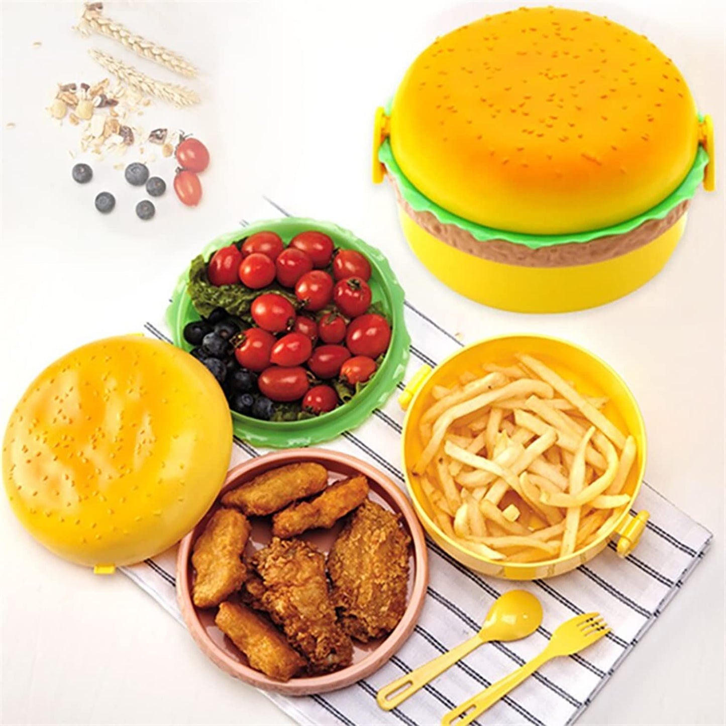 BurgerBite Lunch Box - The Perfect Tiffin Box for Kids