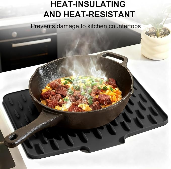Premium Silicone Sink Drying Mat (76 × 47 cm)