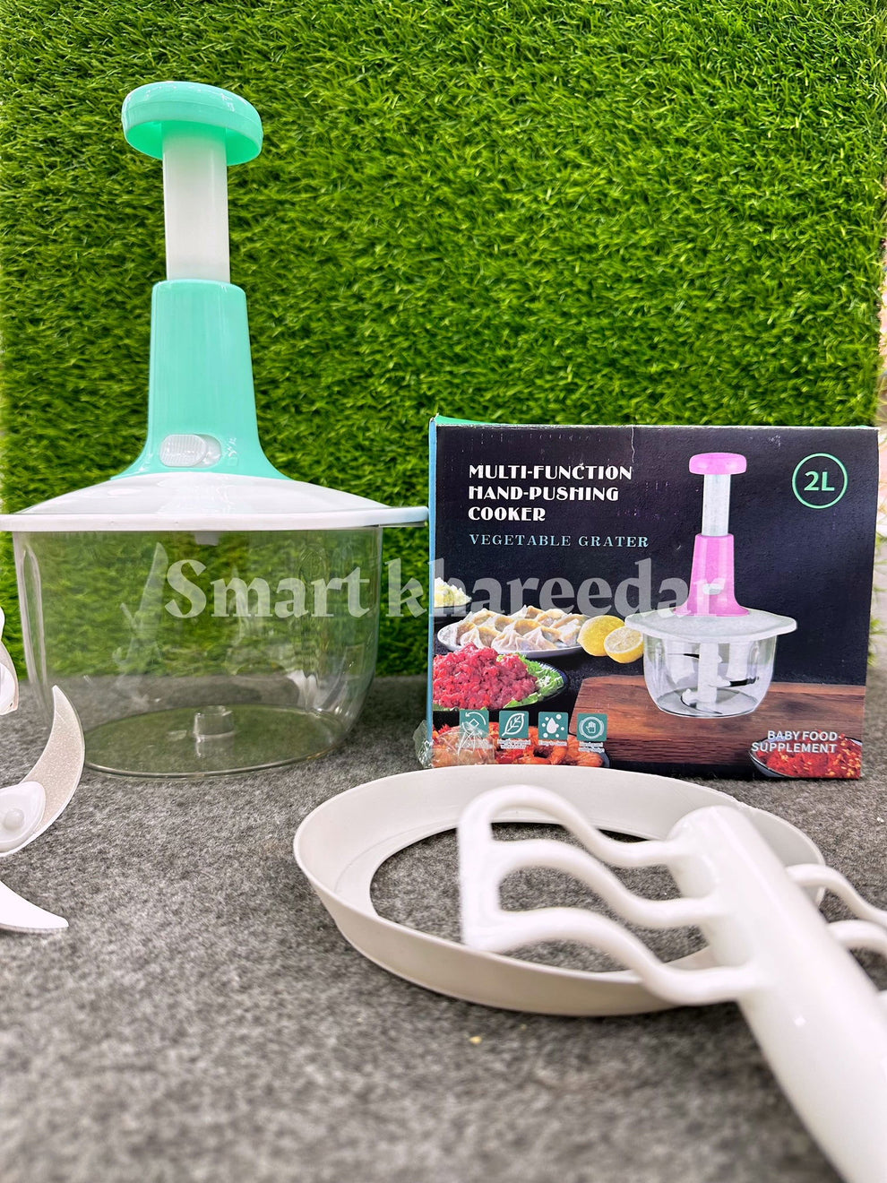 Manual Hand Push chopper - 1.5L capacity