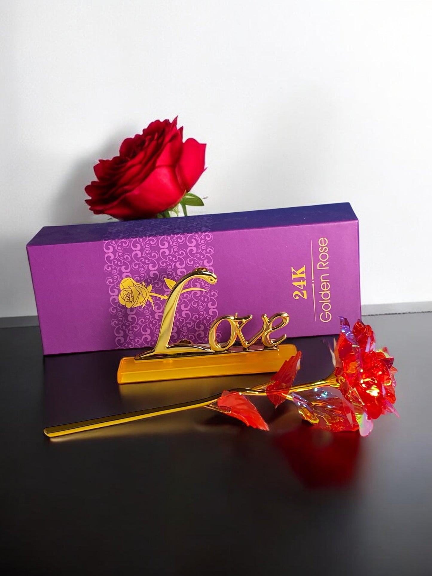 24K Golden Rose