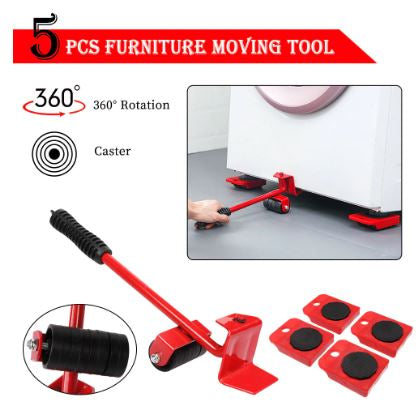 Furniture Moving Tool with 360° Rotating Wheels