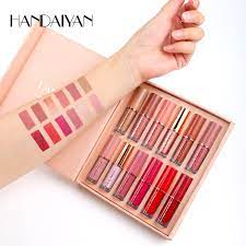 HANDAIYAN 12 pcs Matte Liquid Lipstics Box