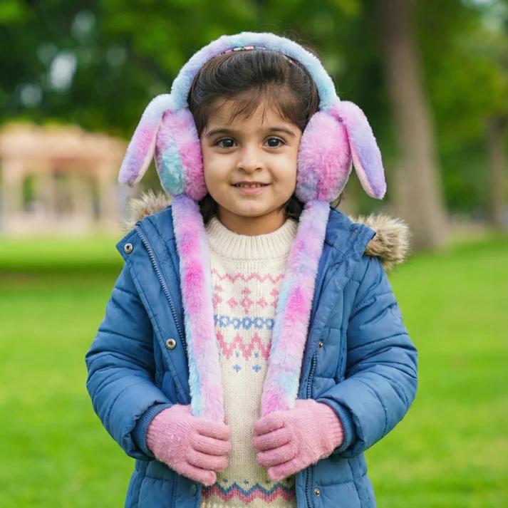 Bunny Earmuffs With Moving Ears 😍
