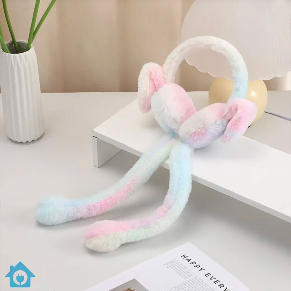 Bunny Earmuffs With Moving Ears 😍