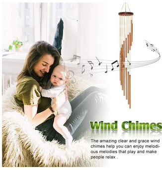 12 Tubes Aluminum Alloy Wind Chimes with Hook