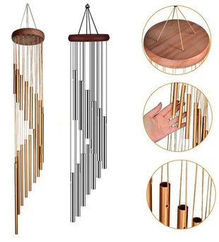 12 Tubes Aluminum Alloy Wind Chimes with Hook