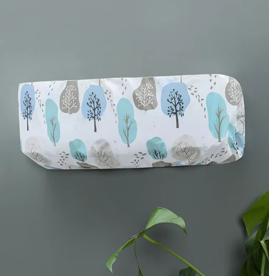 printed air conditioning dust cover waterproof folding ac cover