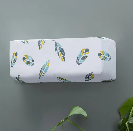 printed air conditioning dust cover waterproof folding ac cover